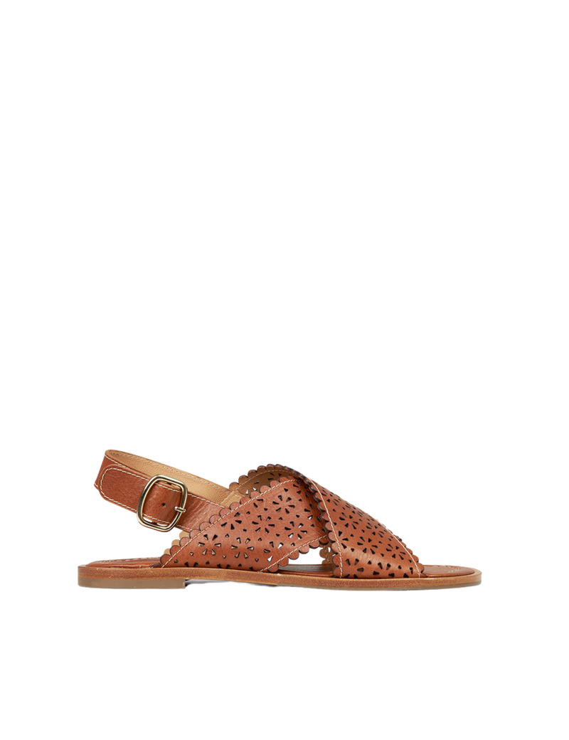 Petit Nord Amber Sandal Women Cognac 002