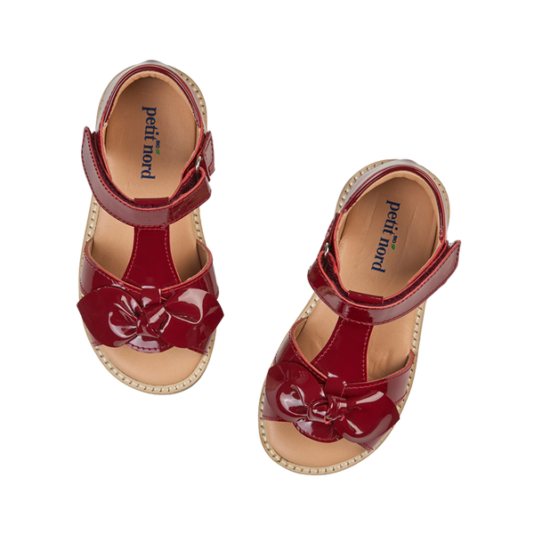 Bow Sandal - Cherry Patent – Petit Nord GLOBAL
