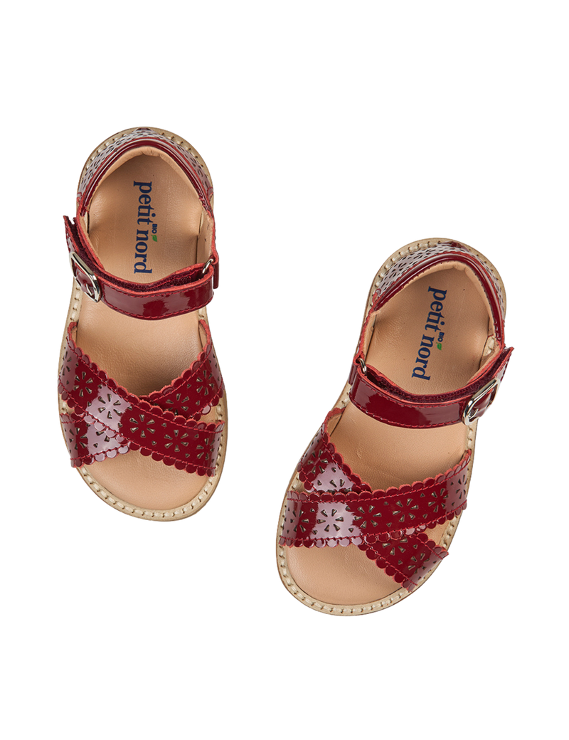wonder＆co ジュオール　LINE　CS Crossover Scallop Flower - Cherry Patent – Petit Nord GLOBAL