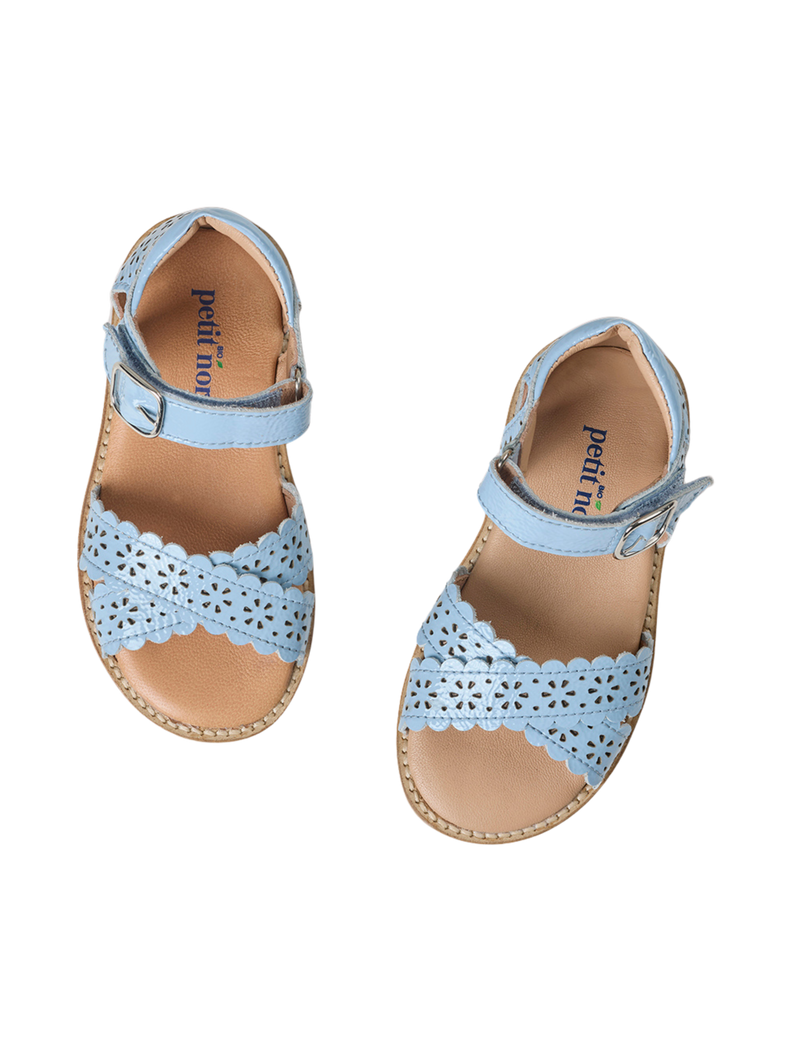 Petit Nord Crossover Scallop Flower Sandals Crinkly Cloud 143