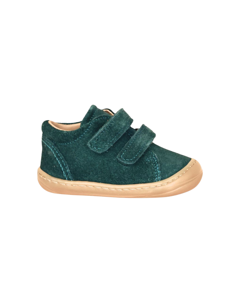 Petit Nord Everyday shoe Velcro Sneakers Teal Suede 153