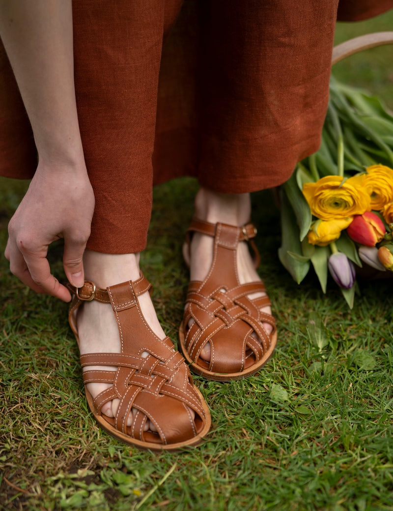 Petit Nord Florence Sandal Women Cognac 002