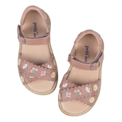 Flower Crossover Sandal - Old rose