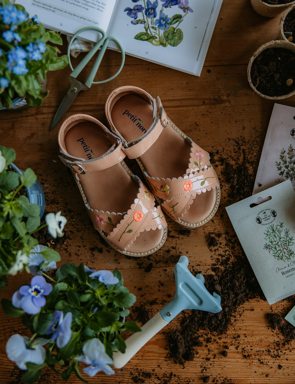 Flower Pop Crossover scallop sandal - Blush – Petit Nord GLOBAL Flower Pop Crossover scallop sandal - Blush – Petit Nord GLOBAL