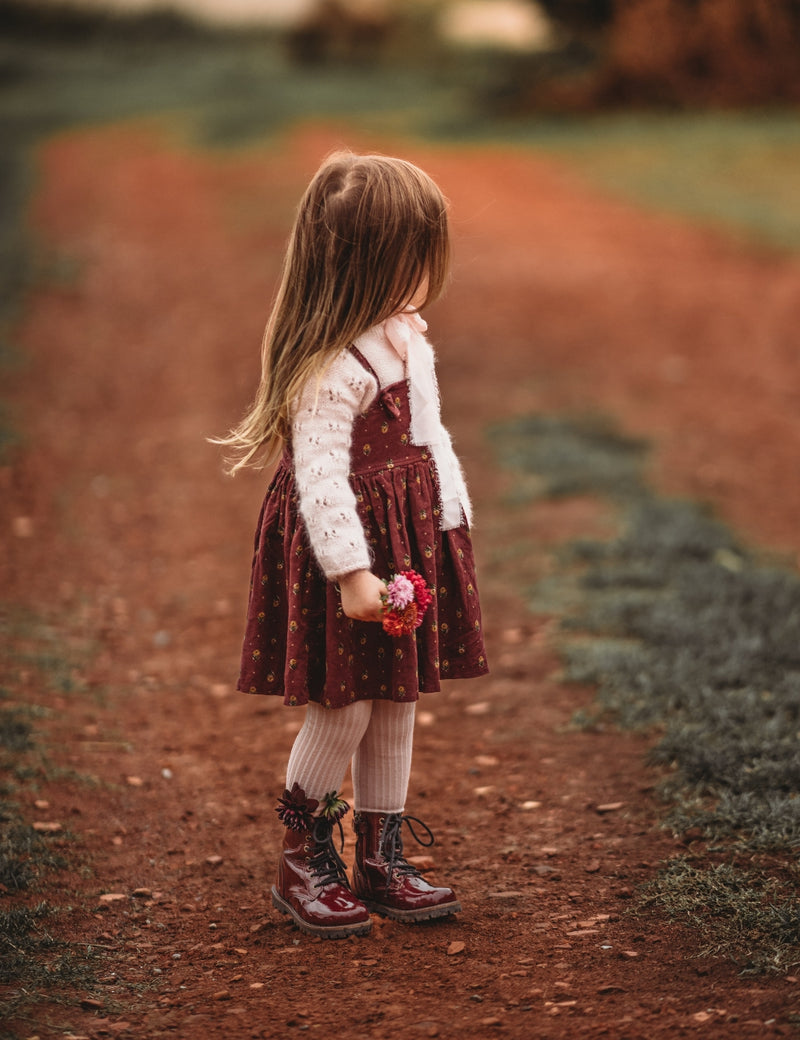 Petit Nord Lace-up Boot Boots Burgundy Patent 159