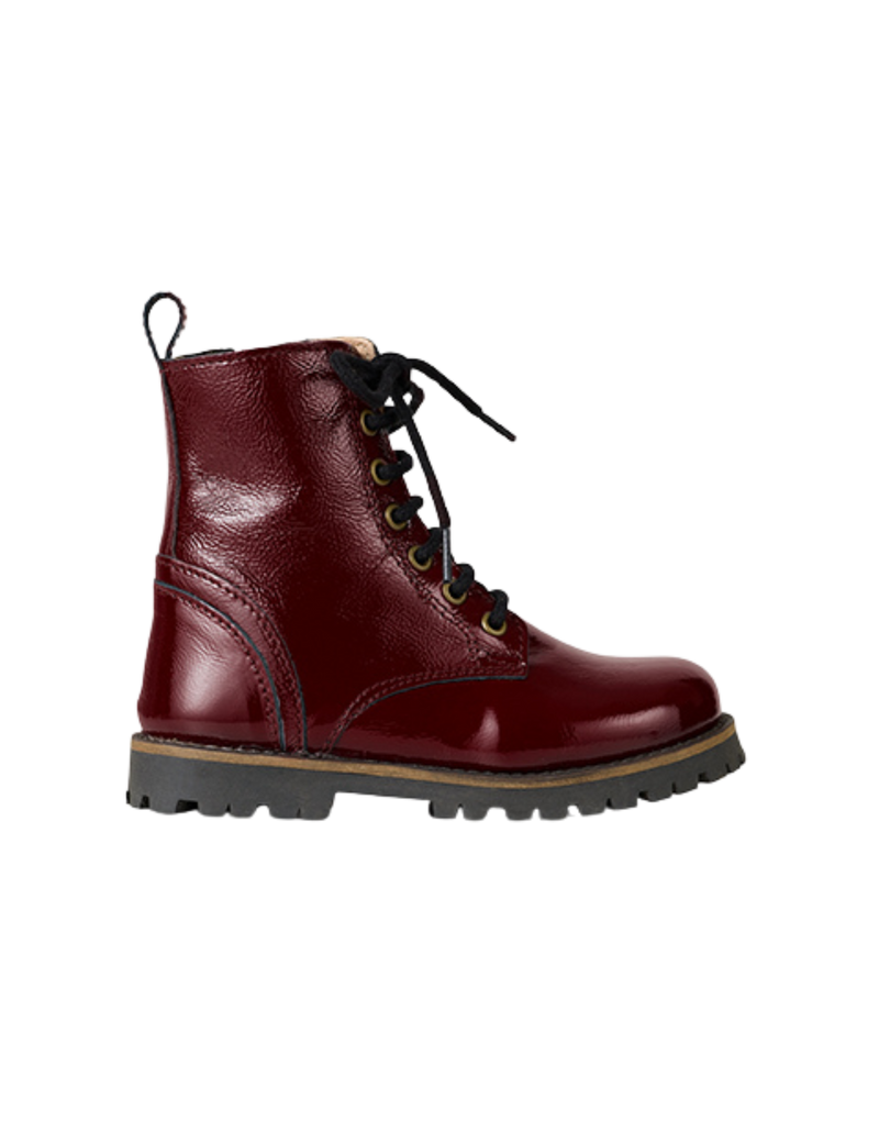 Petit Nord Lace-up Boot Boots Burgundy Patent 159