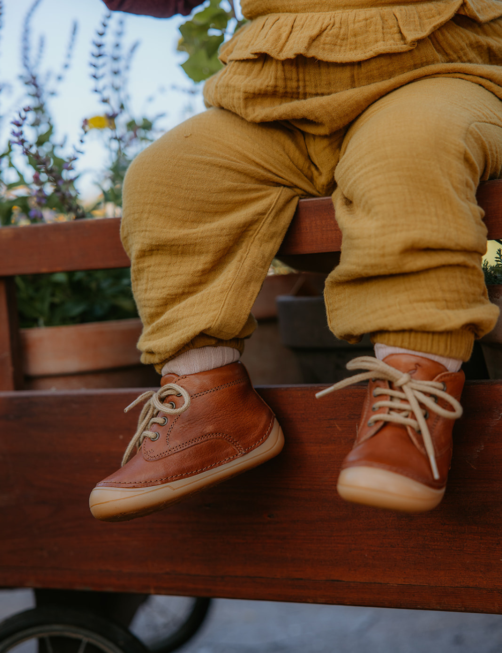 Mini Bootie Lace - Cognac – Petit Nord GLOBAL