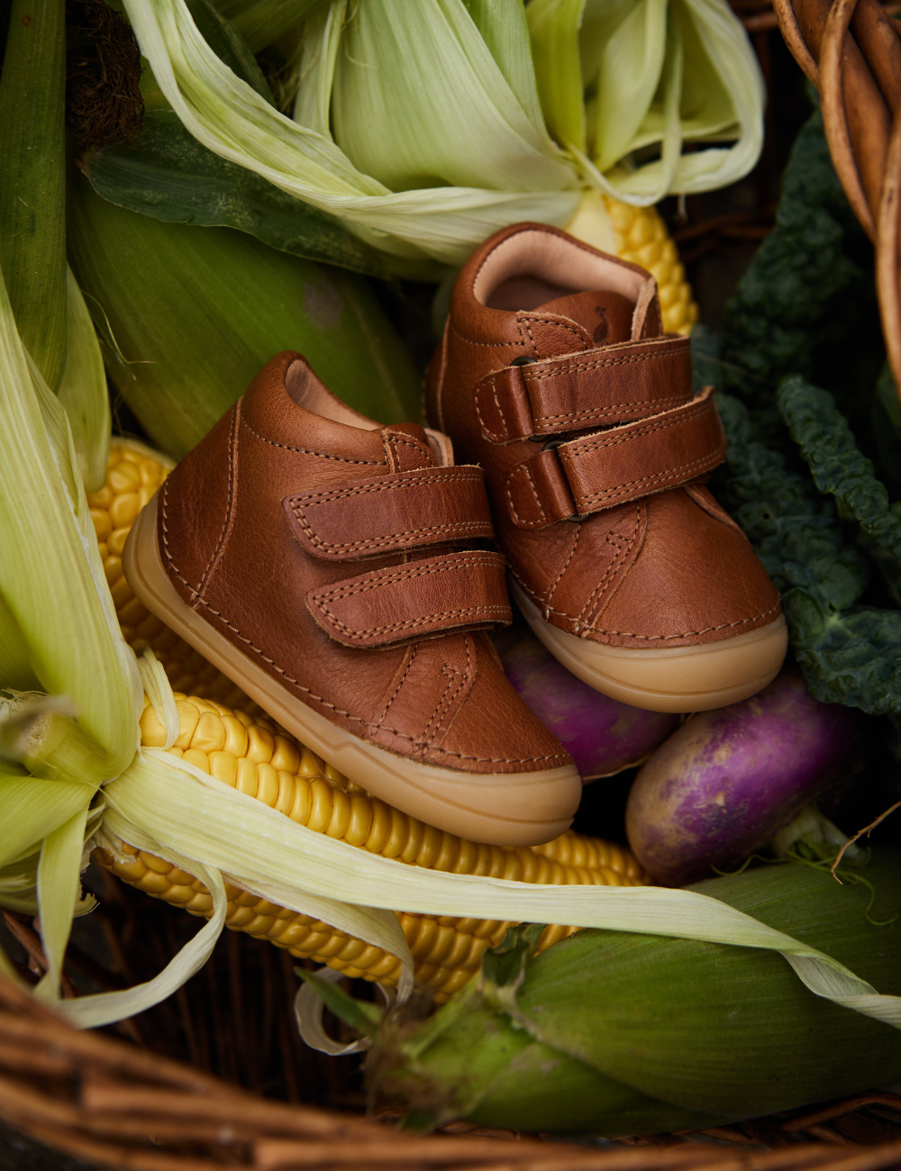 Mini Bootie Velcro - Cognac – Petit Nord GLOBAL