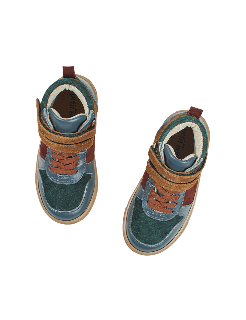 Petit Nord Mountain Sneaker velcro Sneakers Teal 151