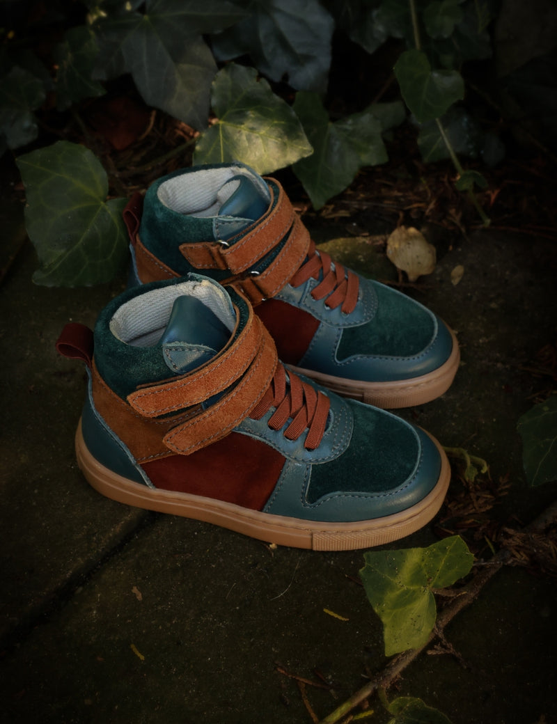 Petit Nord Mountain Sneaker velcro Sneakers Teal 151