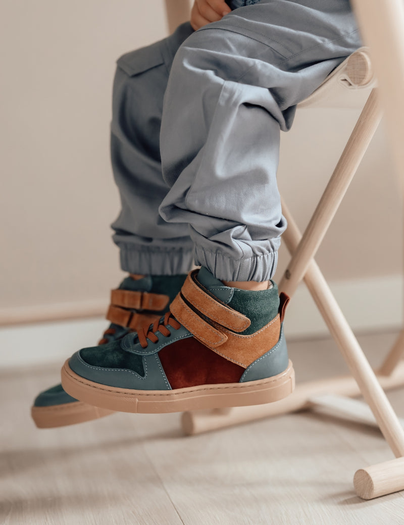 Petit Nord Mountain Sneaker velcro Sneakers Teal 151