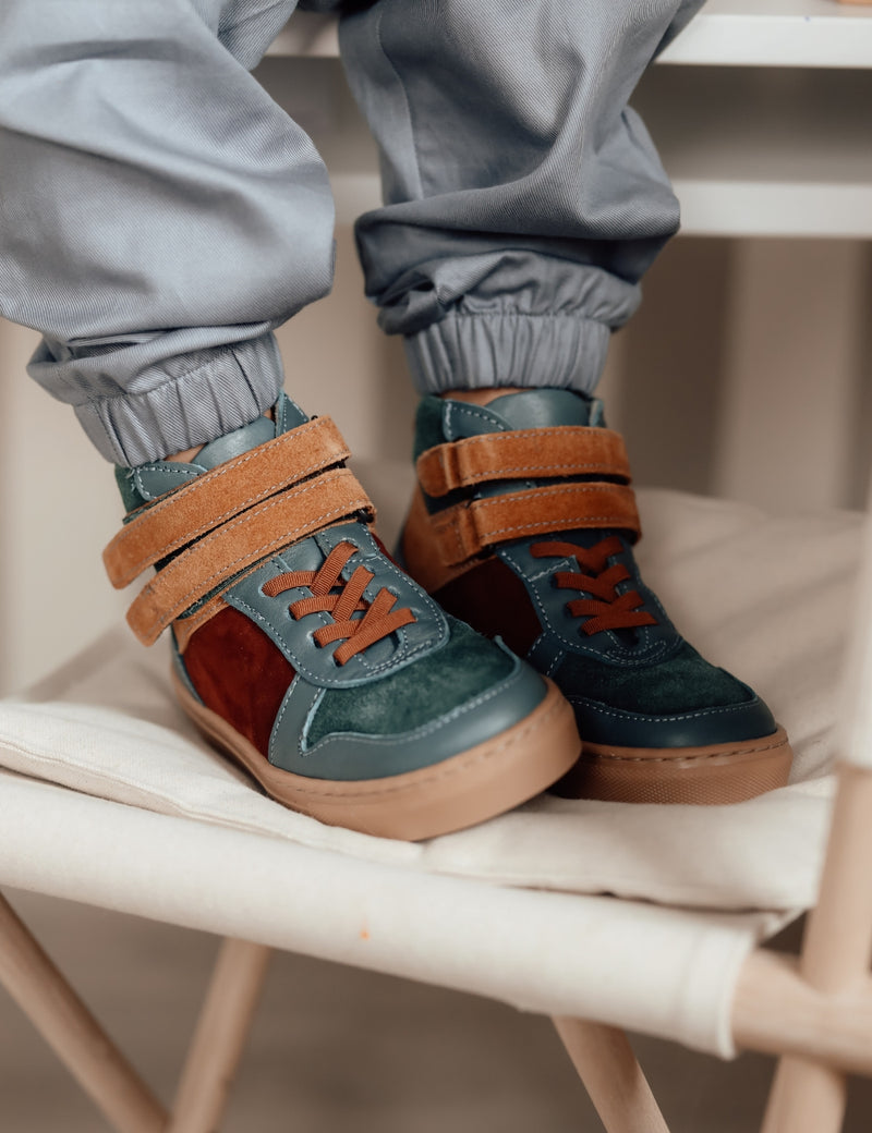 Petit Nord Mountain Sneaker velcro Sneakers Teal 151