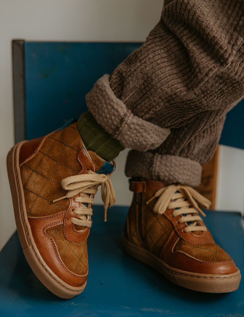 Petit Nord Quilted sneaker Sneakers Cognac 002