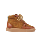 Quilted sneaker - Cognac