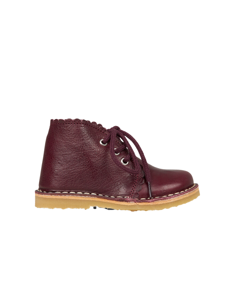 Petit Nord Scallop Boot Low Boot Shoes Plum 075