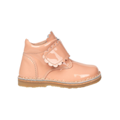 Scallop Velcro Boot - Blush