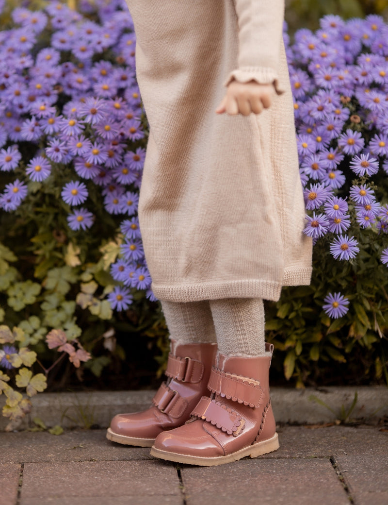 Petit Nord Scallop Winter Boot Winter Boots Rose Clay Patent 091