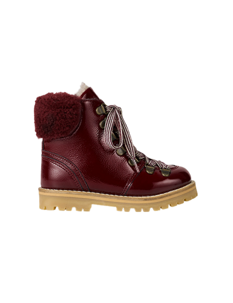 Petit Nord Shearling Winter Boot Winter Boots Burgundy Patent 159