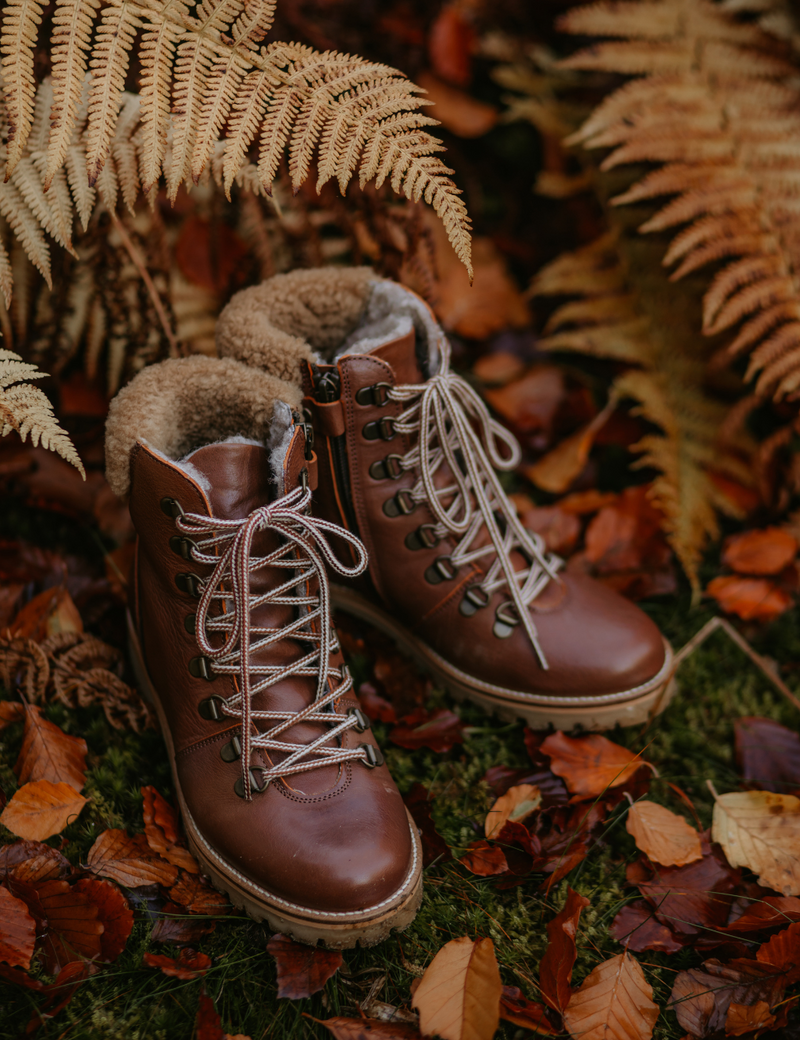 Shearling Winter Boot Women Hazelnut Petit Nord GLOBAL