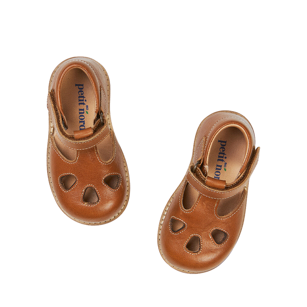 T-Bar Sandal - Cognac – Petit Nord GLOBAL