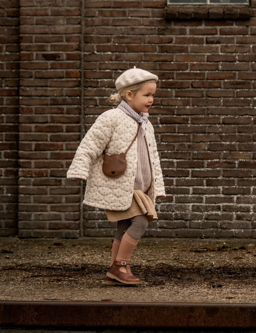 Petit nord T-BAR SCALLOP UNIQUA サイズ27 Petit Nord Latte Uniqua Flower Scallop T-Bar – Ladida