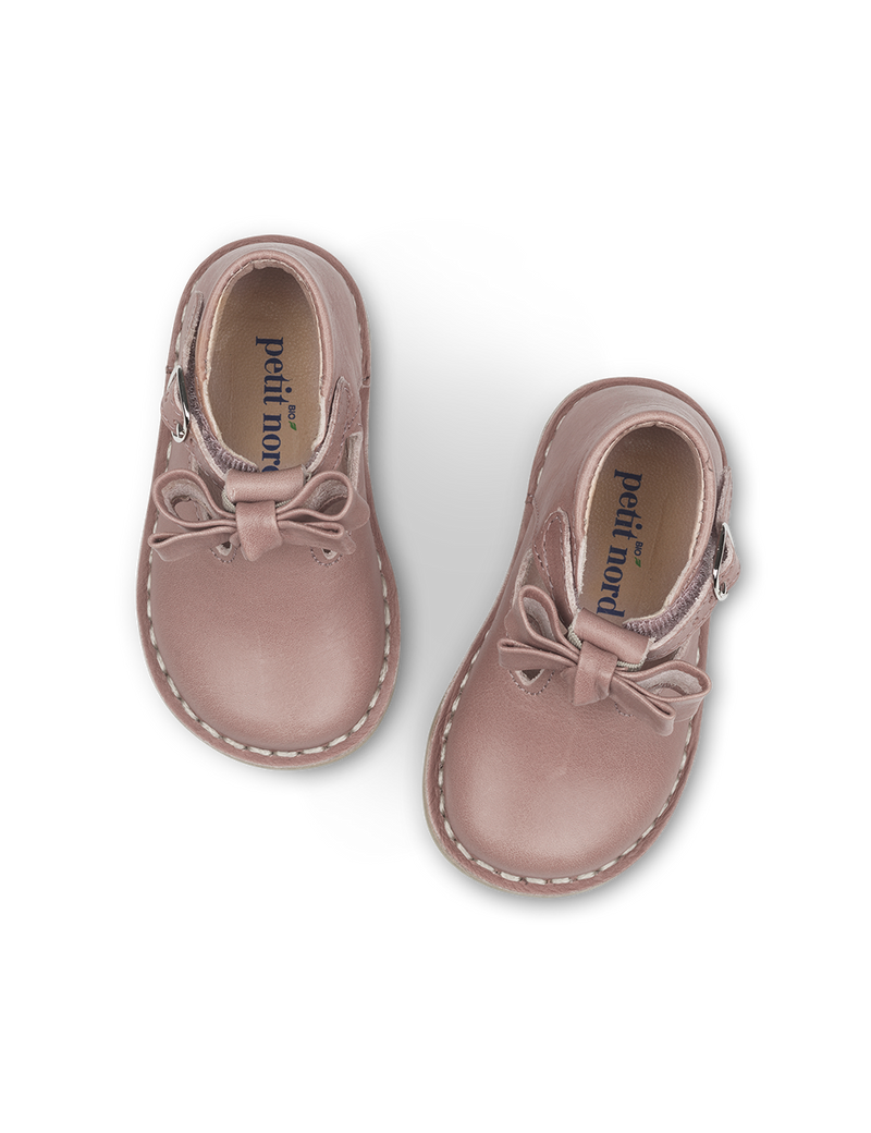 Petit Nord T-bar Bow T-bars and Ballerinas Old rose 020