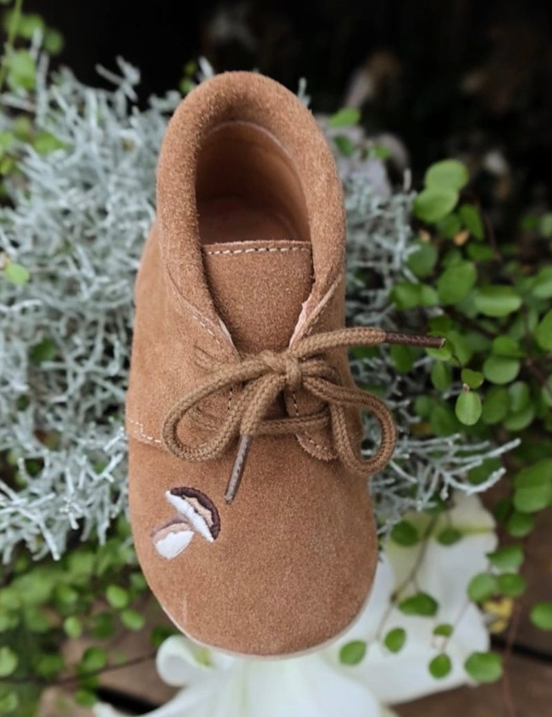 Petit Nord Woodland Crib Shoe Indoor Shoes Mushroom 042
