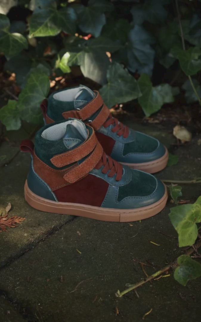 Petit Nord Mountain Sneaker velcro Sneakers Teal 151