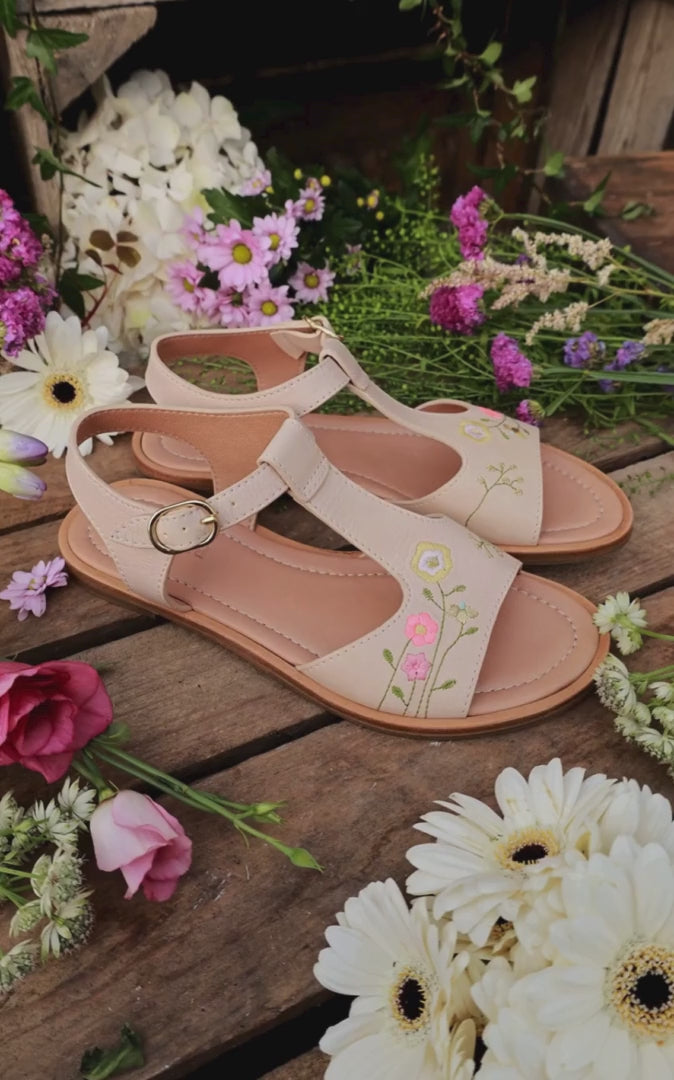 Petit Nord Flower Pop Abby sandal Sandals Cream 052