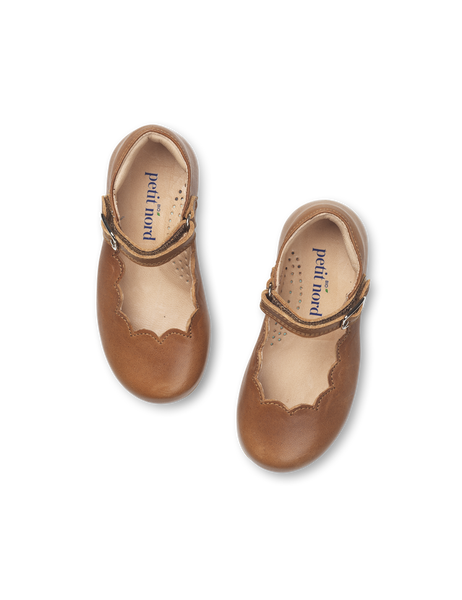 Scallop Mary Jane - Cognac – Petit Nord GLOBAL